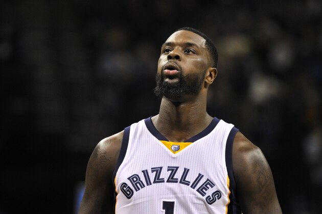 Memphis Grizzlies forward Lance Stephenson plays in the second half of an NBA basketball game Saturday, March 19, 2016, in Memphis, Tenn. (AP Photo/Brandon Dill)