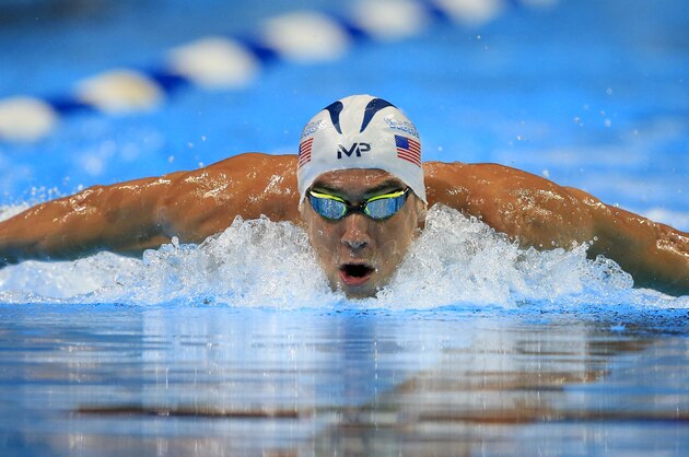 Michael Phelps swims during the men’s 200-meter butterfly preliminaries at the U.S. Olympic swimming trials, Tuesday, June 28, 2016, in Omaha, Neb. (AP Photo/Orlin Wagner)