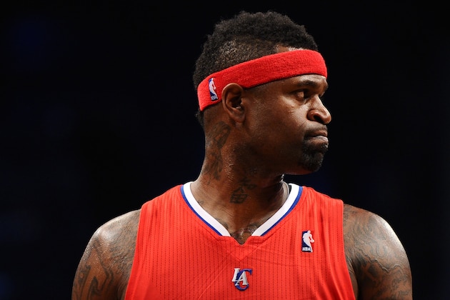 NEW YORK, NY - DECEMBER 12:  Stephen Jackson #1 of the Los Angeles Clippers looks on during the first quarter against the Brooklyn Nets at Barclays Center on December 12, 2013 in the Brooklyn borough of New York City. NOTE TO USER: User expressly acknowledges and agrees that, by downloading and/or using this photograph, user is consenting to the terms and conditions of the Getty Images License Agreement.  (Photo by Maddie Meyer/Getty Images)