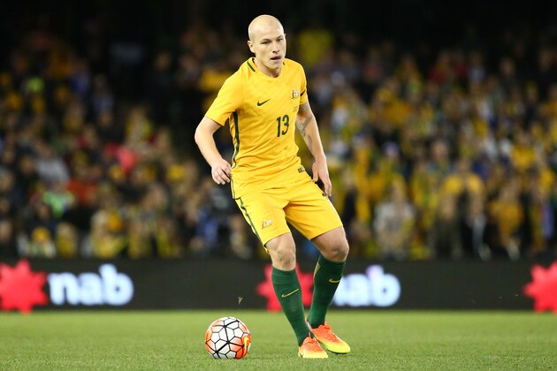 MELBOURNE, AUSTRALIA - JUNE 07:  Aaron Mooy of the Socceroos controls the ball during the International Friendly match between the Australian Socceroos and Greece at Etihad Stadium on June 7, 2016 in Melbourne, Australia.  (Photo by Scott Barbour/Getty Images)