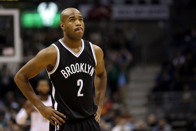 Brooklyn Nets' Jarrett Jack during an NBA basketball game against the Milwaukee Bucks Saturday, Nov. 7, 2015, in Milwaukee. (AP Photo/Aaron Gash)