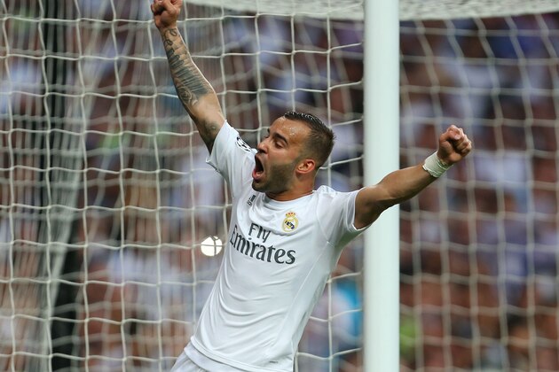 MADRID, SPAIN - MAY 04:  Jese of Real Madrid celebrates after Gareth Bale of Real Madrid scores to make it 1-0 during the UEFA Champions League Semi Final second leg match between Real Madrid and Manchester City FC at Estadio Santiago Bernabeu on May 4, 2016 in Madrid, Spain.  (Photo by Catherine Ivill - AMA/Getty Images)