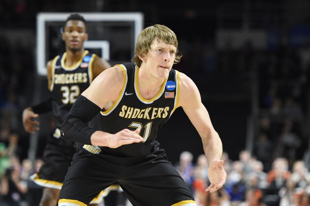 PROVIDENCE, RI - MARCH 19:  Ron Baker #31 of the Wichita State Shockers in position during a second round NCAA College Basketball Tournament game against the Miami (Fl) Hurricanes at Dunkin' Donuts Center on March 19, 2016 in Providence, Rhode Island.  The Hurricanes won 65-57.  (Photo by Mitchell Layton/Getty Images)