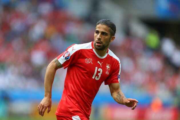 SAINT-ETIENNE, FRANCE - JUNE 25: Ricardo Rodriguez of Switzerland during the UEFA EURO 2016 Round of 16 match between Switzerland v Poland at Stade Geoffroy-Guichard on June 25, 2016 in Saint-Etienne, France. (Photo by Catherine Ivill - AMA/Getty Images)