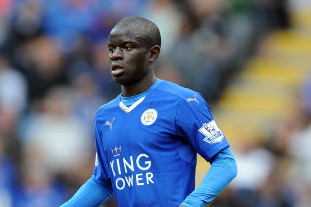 Leicester’s Ngolo Kante during the English Premier League soccer match between Leicester City and West Ham United at the King Power Stadium in Leicester, England, Sunday, April 17, 2016. (AP Photo/Rui Vieira)