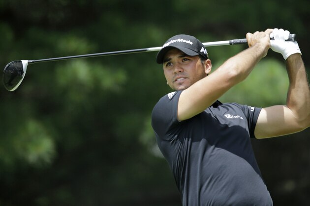 Jason Day, from Australia, tees off on the second hole during the third round of the Bridgestone Invitational golf tournament at Firestone Country Club, Saturday, July 2, 2016, in Akron, Ohio. (AP Photo/Tony Dejak)