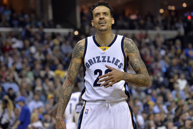 Memphis Grizzlies forward Matt Barnes plays in the first half of an NBA basketball game Saturday, April 9, 2016, in Memphis, Tenn. (AP Photo/Brandon Dill)