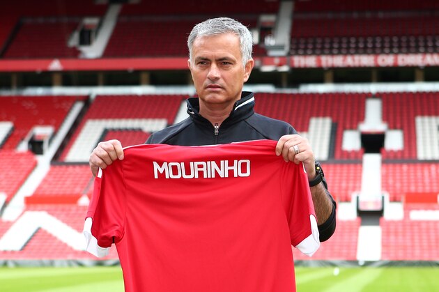 MANCHESTER, ENGLAND - JULY 5: New Manchester United manager Jose Mourinho during his introduction to the media at Old Trafford on July 5, 2016 in Manchester, England. (Photo by Dave Thompson/Getty Images)