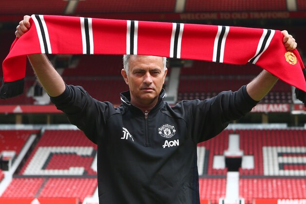 MANCHESTER, ENGLAND - JULY 5: New Manchester United manager Jose Mourinho during his introduction to the media at Old Trafford on July 5, 2016 in Manchester, England. (Photo by Dave Thompson/Getty Images)