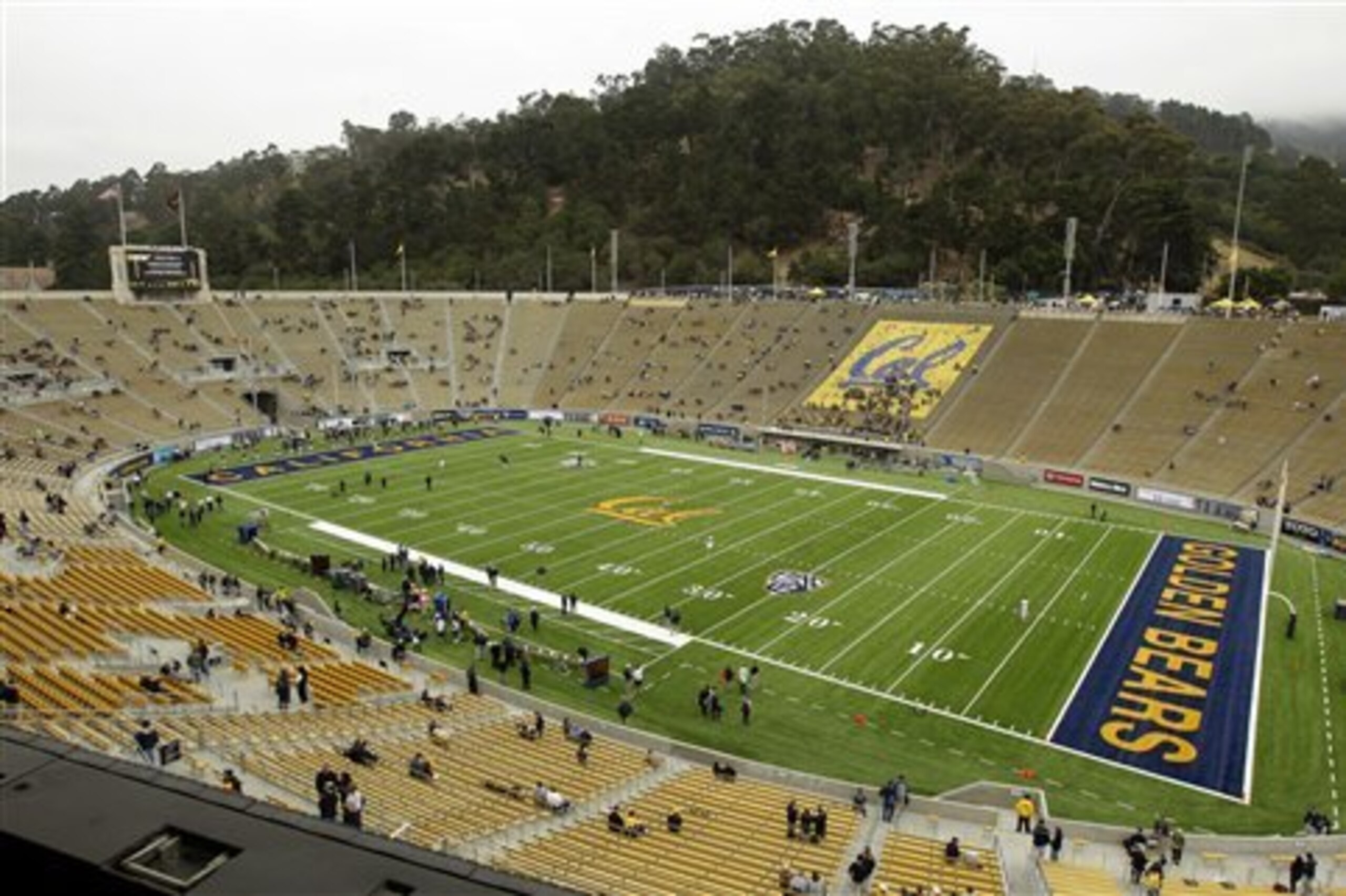 Fans enter the newly retro-fitted Memorial Stadium for the Nevada-California NCAA college football game Saturday, Sept. 1, 2012, in Berkeley, Calif. (AP Photo/Ben Margot) Fans enter the newly retro-fitted Memorial Stadium for the Nevada-California NCAA college football game Saturday, Sept. 1, 2012, in Berkeley, Calif. (AP Photo/Ben Margot)