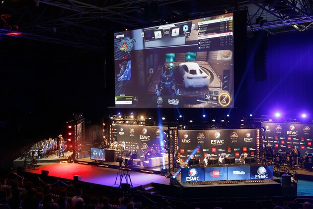 People look at competitors playing Call of Duty Back Ops 3  during the ESWC (Electronic Sports World Cup) on May 7, 2016 at the Zenith in Paris.

The video game event gather the  world best video game teams for an international final on the last episode of the first-person video game franchise.  / AFP / FRANCOIS GUILLOT        (Photo credit should read FRANCOIS GUILLOT/AFP/Getty Images)