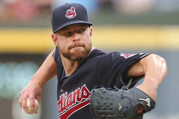 Cleveland Indians starting pitcher Corey Kluber throws against the Atlanta Braves in the first inning of a baseball game Tuesday, June 28, 2016, in Atlanta. (AP Photo/John Bazemore)