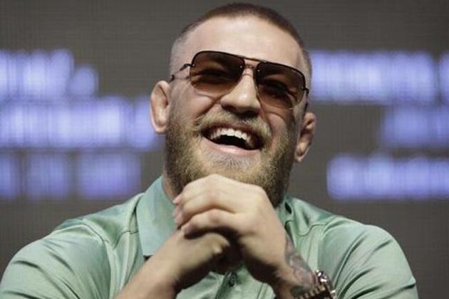 Conor McGregor speaks during a UFC 202 mixed martial arts news conference, Thursday, July 7, 2016, in Las Vegas. McGregor is scheduled to fight Nate Diaz at UFC 202 in Las Vegas. (AP Photo/John Locher)
