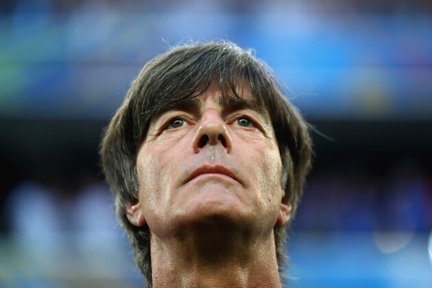 MARSEILLE, FRANCE - JULY 07:  Joachim Loew, head coach of Germany  looks on prior to the UEFA EURO 2016 semi final match between Germany and France at Stade Velodrome on July 7, 2016 in Marseille, France.  (Photo by Alexander Hassenstein/Getty Images)