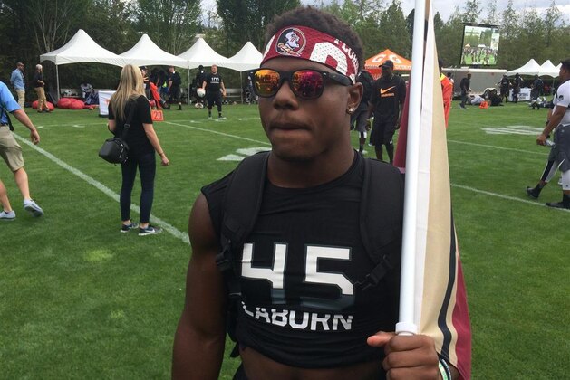 Florida State earned a new pledge from Virginia Beach, Virginia, all-purpose back Khalan Laborn, a 4-star athlete who used a Lamborghini to help sell his commitment moment.