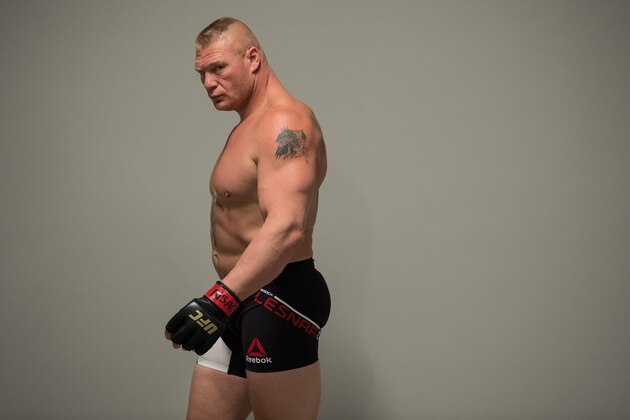 LAS VEGAS, NV - JULY 09:  Brock Lesnar backstage during the UFC 200 event on July 9, 2016 at T-Mobile Arena in Las Vegas, Nevada.  (Photo by Brandon Magnus/Zuffa LLC/Zuffa LLC via Getty Images)