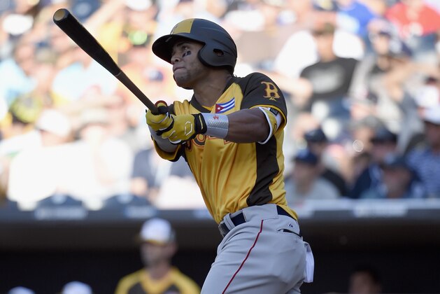 SAN DIEGO, CA - JULY 10:  Yoan Moncada #11 of the Boston Red Sox and the World Team hits a a home run during the SiriusXM All-Star Futures Game at PETCO Park on July 10, 2016 in San Diego, California.  (Photo by Denis Poroy/Getty Images)