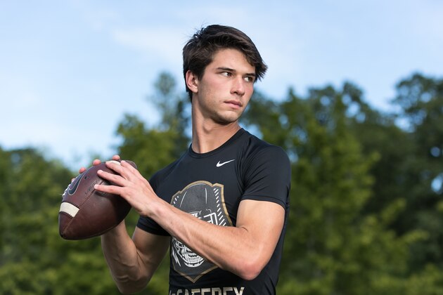 Wolverines commit Dylan McCaffrey was one of 12 quarterbacks in attendance at The Opening