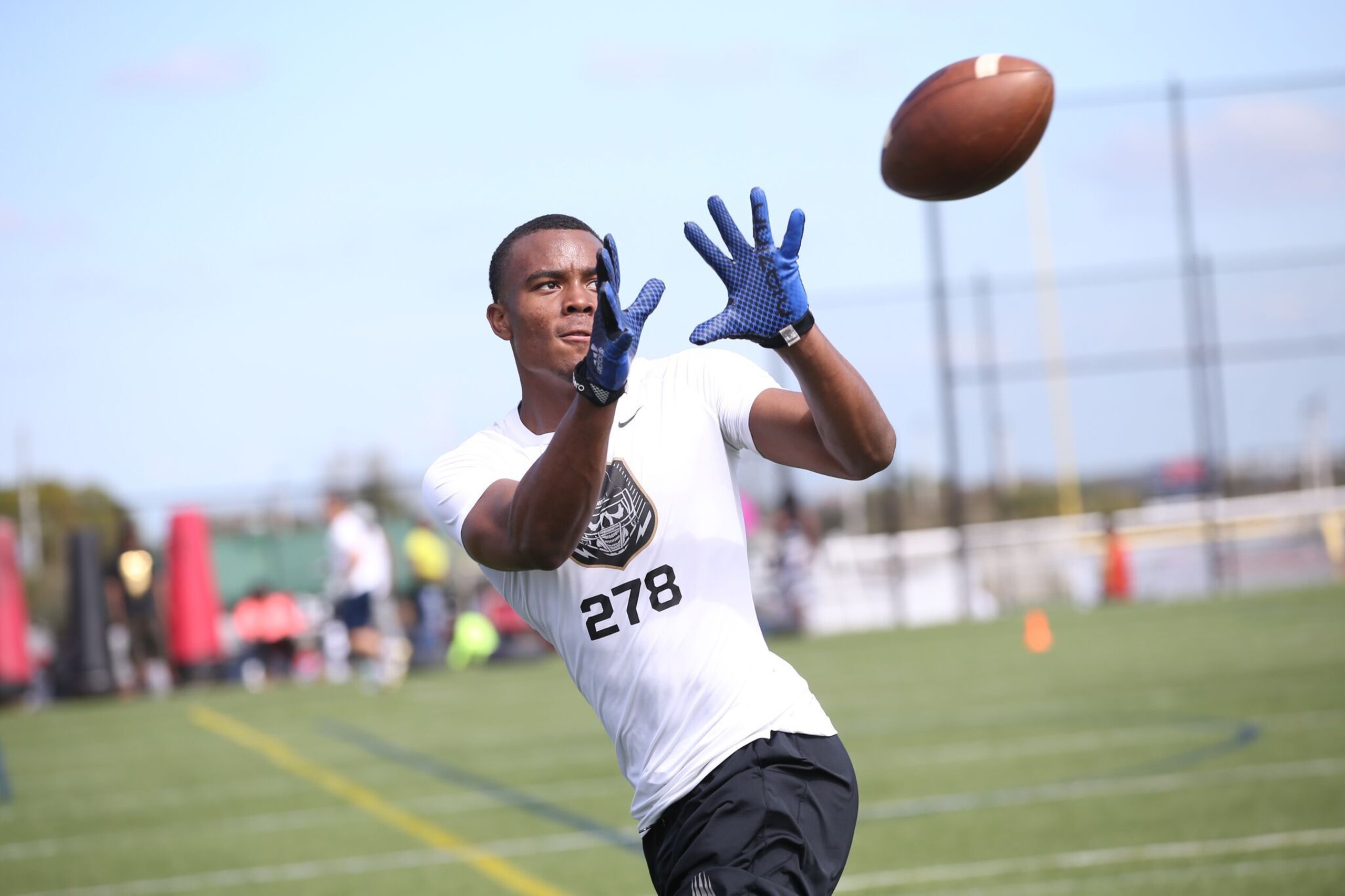 4-Star WR Jhamon Ausbon was one of the standouts at The Opening currently committed to LSU.