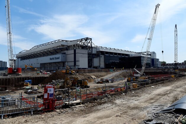 LONDON, ENGLAND - MAY 08:  A general view of the building site where the new stadium will be built prior to the Barclays Premier League match between Tottenham Hotspur and Southampton at White Hart Lane on May 8, 2016 in London, England.  (Photo by Mike Hewitt/Getty Images)