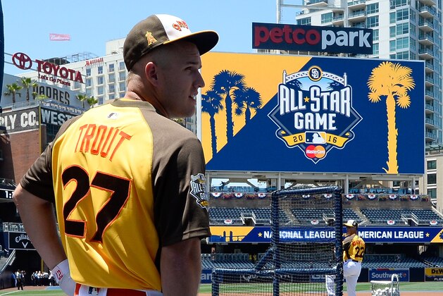 SAN DIEGO, CA - JULY 12:  Mike Trout