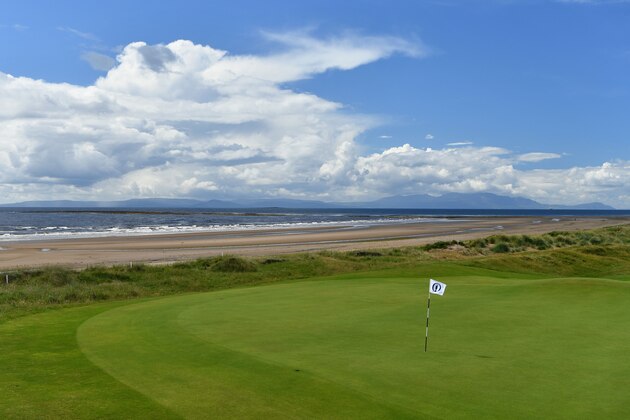TROON, SCOTLAND - JULY 13:  A general view of the 5th green during previews ahead of the 145th Open Championship at Royal Troon on July 13, 2016 in Troon, Scotland.  (Photo by Stuart Franklin/Getty Images)