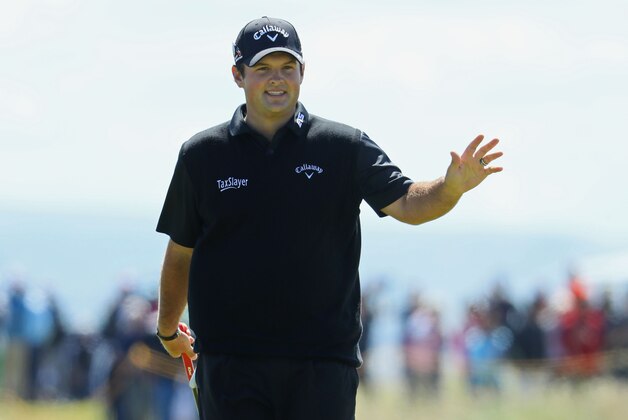 TROON, SCOTLAND - JULY 14:  Patrick Reed of the United States acknowledges the crowd on the 17th green during the first round on day one of the 145th Open Championship at Royal Troon on July 14, 2016 in Troon, Scotland.  (Photo by Andrew Redington/Getty Images)