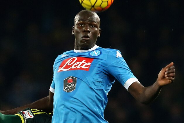 NAPLES, ITALY - FEBRUARY 22: Kalidou Koulibaly of Napoli during the Serie A between SSC Napoli and AC Milan at Stadio San Paolo on February 22, 2016 in Naples, Italy.  (Photo by Maurizio Lagana/Getty Images)