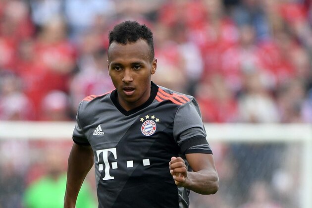 Bayern Munich 's Julian Green vies during a friendly match between Bundesliga clubs SV Lippstadt and Bayern Munich in Lippstadt, western Germany on July 16, 2016. / AFP / PATRIK STOLLARZ        (Photo credit should read PATRIK STOLLARZ/AFP/Getty Images)