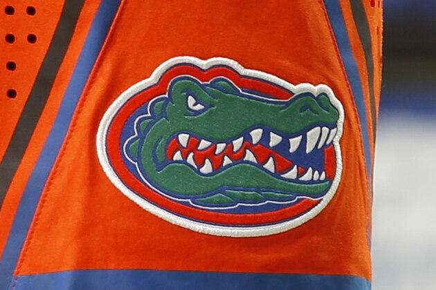 SUNRISE, FL - DECEMBER 17: The Florida Gators logo being worn on the shorts during the game against the Texas A&M Aggies at the Orange Bowl Basketball Classic on December 17, 2010 at the BankAtlantic Center in Sunrise, Florida. Florida defeated Texas A&M 84-64. (Photo by Joel Auerbach/Getty Images)