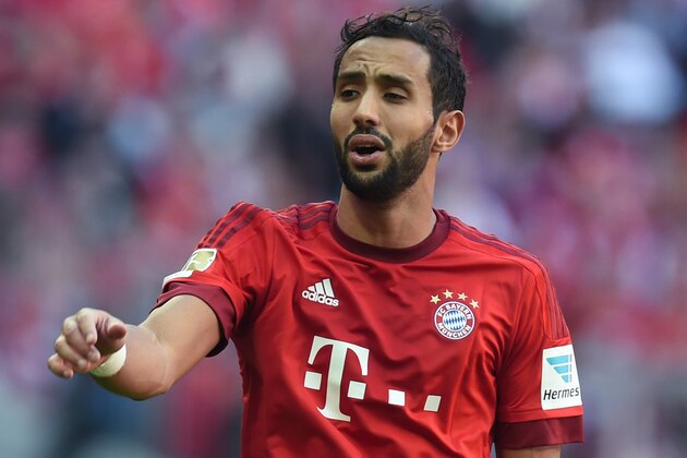 Bayern Munich's Moroccan Mehdi Benatia reacts during the German first division Bundesliga football match Bayern Munich vs Borussia Moenchengladbach in Munich, southern Germany, on April 30, 2016. / AFP / CHRISTOF STACHE / RESTRICTIONS: DURING MATCH TIME: DFL RULES TO LIMIT THE ONLINE USAGE TO 15 PICTURES PER MATCH AND FORBID IMAGE SEQUENCES TO SIMULATE VIDEO. == RESTRICTED TO EDITORIAL USE == FOR FURTHER QUERIES PLEASE CONTACT DFL DIRECTLY AT + 49 69 650050
        (Photo credit should read CHRISTOF STACHE/AFP/Getty Images)