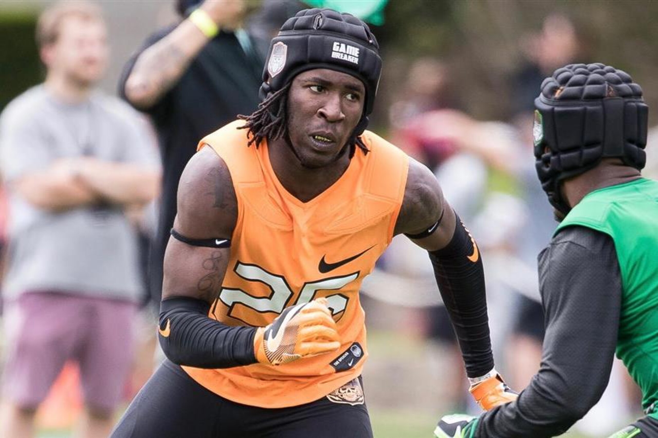 James Robinson, a 4-star wide receiver from Lakeland, Florida, has 37 offers. Robinson said he has his eyes on a couple of schools but is in no rush to commit.