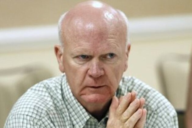 FILE - In this Nov. 12, 2013 file photo, Minnesota Twins general manager Terry Ryan talks with the media at the annual baseball general managers meeting in Orlando, Fla. Ryan has been diagnosed with cancer. He will not be with the team for the start of spring training so he can focus on treatment and recovery. The Twins released a statement from Ryan on Monday, Feb. 10, 2014, describing the recent discovery of a lump in his neck by the team physician during a routine annual physical.  (AP Photo/Reinhold Matay, File)