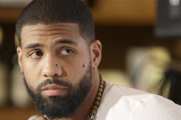 In this Saturday, Nov. 21, 2015, photo, Houston Texans running back Arian Foster talks about mental health issues in Houston. Foster has joined New York Jets receiver Brandon Marshall’s PROJECT 375, a nonprofit organization dedicated to eradicating the stigma surrounding mental illnesses and disorders. (AP Photo/Pat Sullivan)