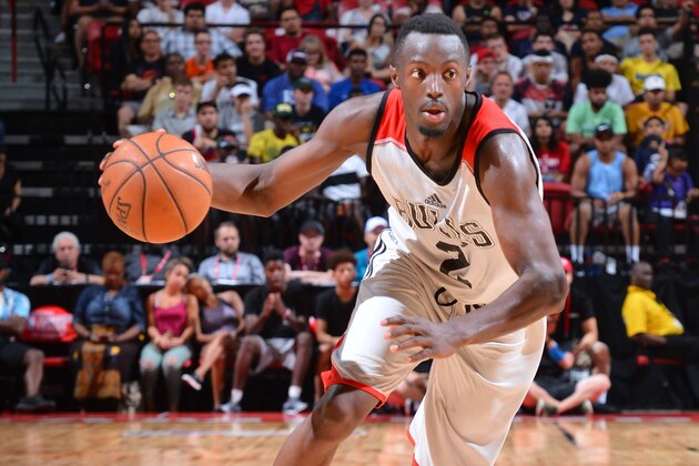 LAS VEGAS, NV - JULY 18:  Jerian Grant #2 of the Chicago Bulls handles the ball against the Minnesota Timberwolves during the 2016 NBA Las Vegas Summer League game on July 18, 2016 at the Thomas & Mack Center in Las Vegas, Nevada. NOTE TO USER: User expressly acknowledges and agrees that, by downloading and or using this photograph, User is consenting to the terms and conditions of the Getty Images License Agreement. Mandatory Copyright Notice: Copyright 2016 NBAE  (Photo by David Dow/NBAE via Getty Images)