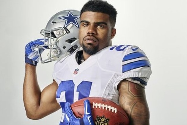 This is a photo of Ezekiel Elliott for the 2016 NFLPA Rookie Premiere portraits taken on Saturday, May 21, 2016, in Los Angeles. (Dominic DiSaia/AP Images for NFLPA)