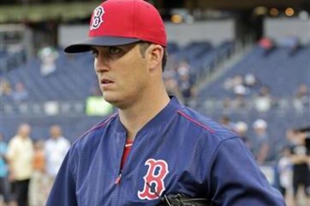 Boston Red Sox starting pitcher Drew Pomeranz walks onto the field during batting practice prior to taking on the New York Yankees in a baseball game on Sunday, July 17, 2016, in New York. (AP Photo/Adam Hunger)