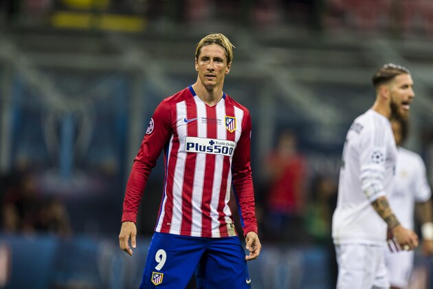 MILAN, ITALY - MAY 28: Fernando Torres of Atletico Madrid during the UEFA Champions League Final between Real Madrid and Atletico Madrid at Stadio Giuseppe Meazza on May 28, 2016 in Milan, Italy. (Photo by MICHAEL CAMPANELLA/Getty Images)