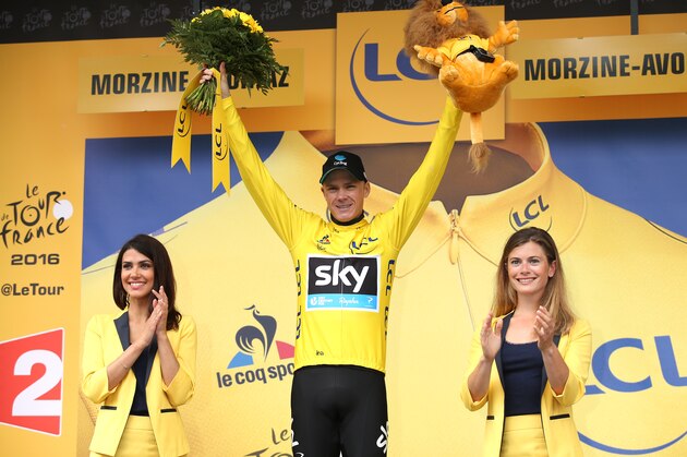 MORZINE AVORIAZ, FRANCE - JULY 23: Chris Froome of Great Britain and Team Sky retains the leader's yellow jersey following stage 20 of the Tour de France 2016, a stage of 146,5 km between Megeve and Morzine Avoriaz (146,5km) on July 23, 2016 in Morzine Avoriaz, France. (Photo by Jean Catuffe/Getty Images)
