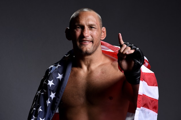 INGLEWOOD, CA - JUNE 04:  Dan Henderson poses for a photo after defeating Hector Lombard during the UFC 199 event at The Forum on June 4, 2016 in Inglewood, California.  (Photo by Mike Roach/Zuffa LLC/Zuffa LLC via Getty Images)