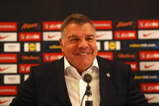 BURTON-UPON-TRENT, ENGLAND - JULY 25:  Newly appointed England manager Sam Allardyce attends a press conference at St. George's Park on July 25, 2016 in Burton-upon-Trent, England.  (Photo by Matthew Lewis/Getty Images)