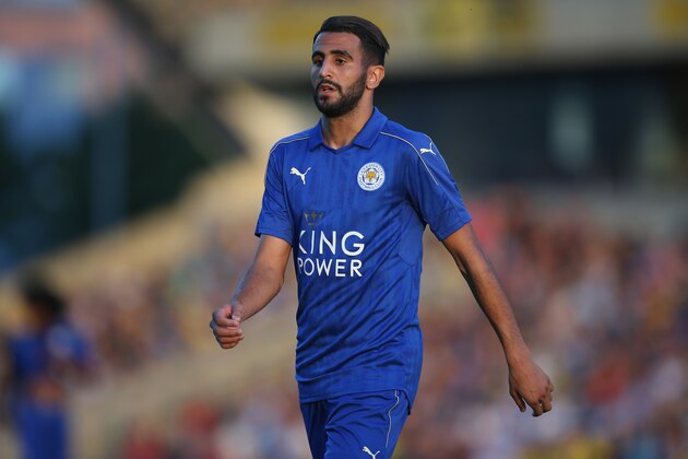 OXFORD, ENGLAND - JULY 19: Riyad Mahrez of Leicester City during the pre-season friendly between Oxford City and Leicester City at Kassam Stadium on July 19, 2016 in Oxford, England. (Photo by Steve Bardens/Getty Images)