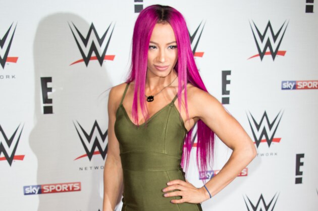 LONDON, ENGLAND - APRIL 18:  Sasha Banks arrives for WWE RAW at 02 Brooklyn Bowl on April 18, 2016 in London, England.  (Photo by Ian Gavan/Getty Images)