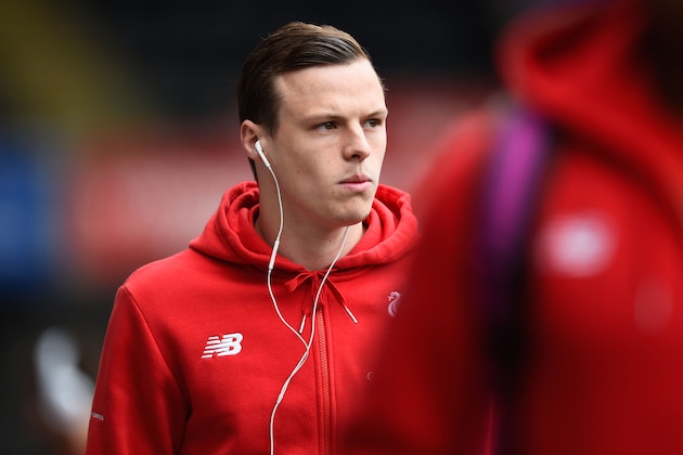 SWANSEA, WALES - MAY 01: Brad Smith of Liverpool arrives for the Barclays Premier League match between Swansea City and Liverpool at The Liberty Stadium on May 1, 2016 in Swansea, Wales.  (Photo by Stu Forster/Getty Images)