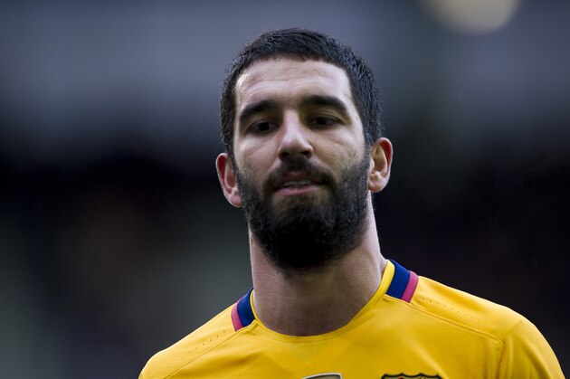EIBAR, SPAIN - MARCH 06: Arda Turan of FC Barcelona reacts during the La Liga match between SD Eibar and FC Barcelona at Ipurua Municipal Stadium on March 6, 2016 in Eibar, Spain.  (Photo by Juan Manuel Serrano Arce/Getty Images)