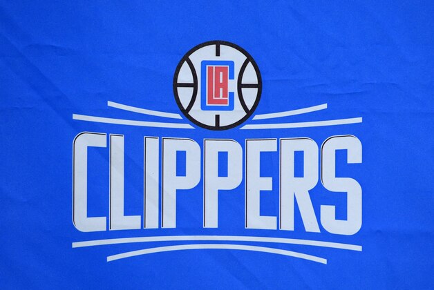 Nov 30, 2015; Los Angeles, CA, USA; General view of the Los Angeles Clippers logo during an NBA game against the Portland Trail Blazers at Staples Center. Mandatory Credit: Kirby Lee-USA TODAY Sports