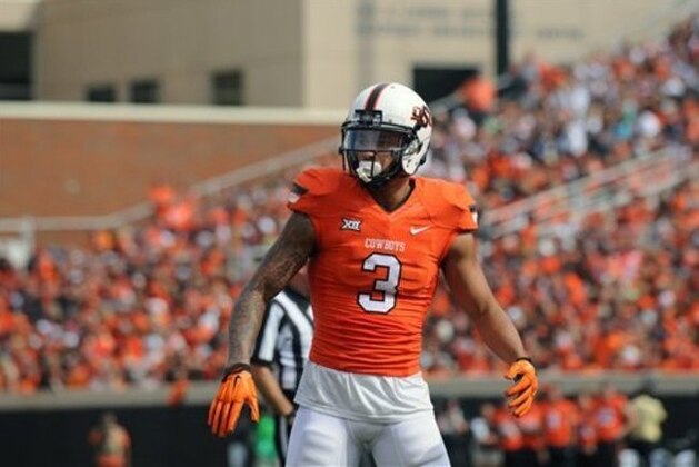 Oklahoma State wide receiver Marcell Ateman is pictured during an NCAA college football game between UTSA and Oklahoma St in Stillwater, Okla., Saturday, Sept. 19, 2015.(AP Photo/Brody Schmidt)