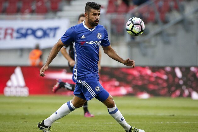 VELDEN, AUSTRIA - JULY 20:  Diego Costa of Chelsea in action during the friendly match between WAC RZ Pellets and Chelsea F.C. at Worthersee Stadion on July 20, 2016 in Velden, Austria. (Photo by Srdjan Stevanovic/Getty Images)