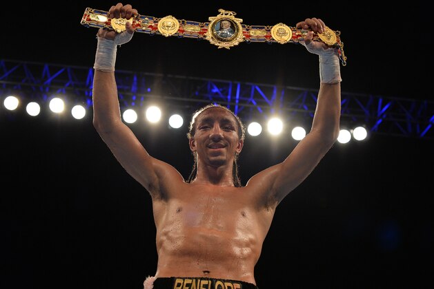 GLASGOW, SCOTLAND - MAY 28: Tyrone Nurse celebrates after beating Willie Limond during the British Super Lightweight Championship fight ahead of the WBA world super-lightweight title fight between Ricky Burns and Michele Di Rocco at The SSE Hydro on May 28, 2016 in Glasgow, Scotland. (Photo by Mark Runnacles/Getty Images)