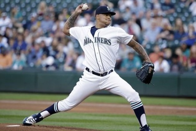 Seattle Mariners starting pitcher Taijuan Walker in action against the Baltimore Orioles in a baseball game Thursday, June 30, 2016, in Seattle. (AP Photo/Elaine Thompson)